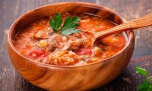 Суп харчо с рисом и картошкой — рецепт со свининой